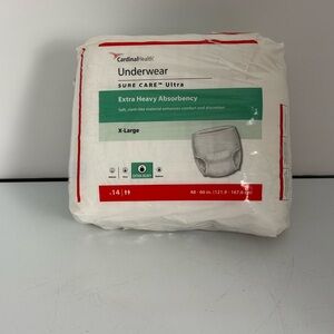New CardinalHealth XL Underwear Extra Heavy Absorbency
